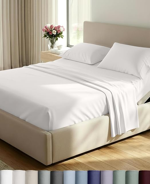 California Design Den California Design Den 800 Thread Count Split King Sheets, 5 Pc, True Ivory