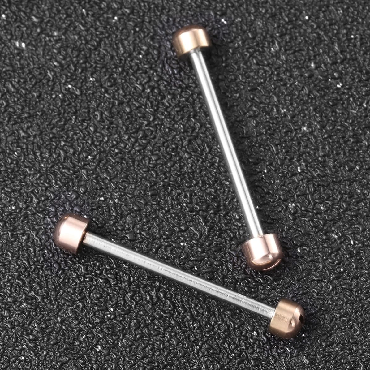 2 Varillas de Tornillo Fácil Instalación para Correa de Reloj de Metal Accesorio para Relojeros y Reparación de Pulseras, Diámetro Interior 20mm