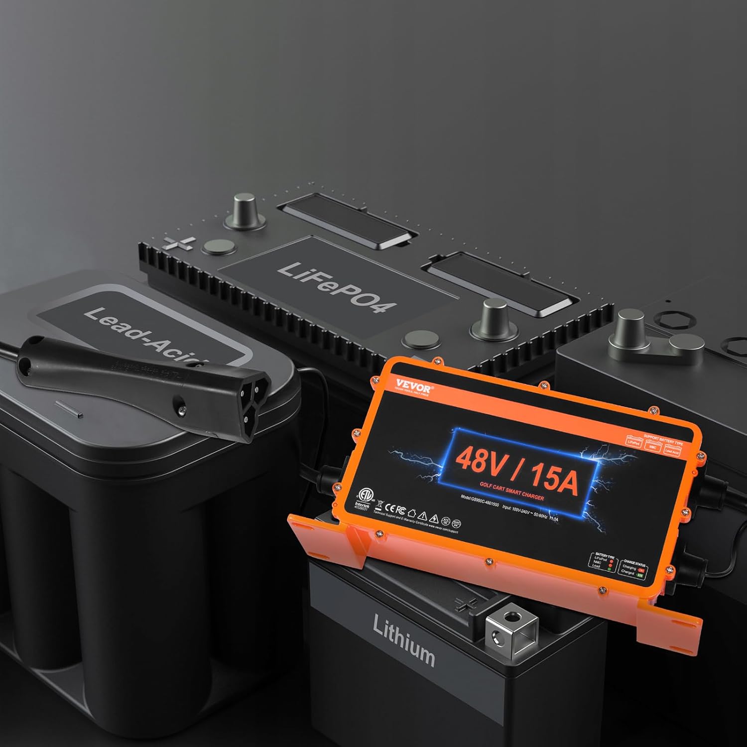 Portable and versatile charger with carry handle and mounting options