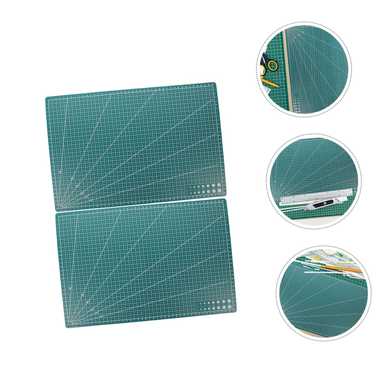 Gogogmee Craft Cutting Mats Engraving Cutting Boards Non-slip Surface 2 Pack for Boys and Girls Paint Mat Quilting Crafting and Engraving Art