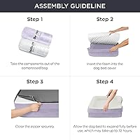 Vista 132 de Bedsure - Cama ortopédica extragrande para perros, sofá cama lavable para perros extragrandes, espuma de soporte con funda extraíble y lavable, negro