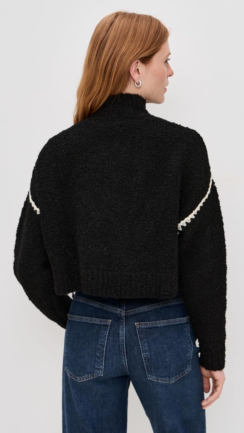 STAUD Women's Cropped Hampton Sweater - Image 4