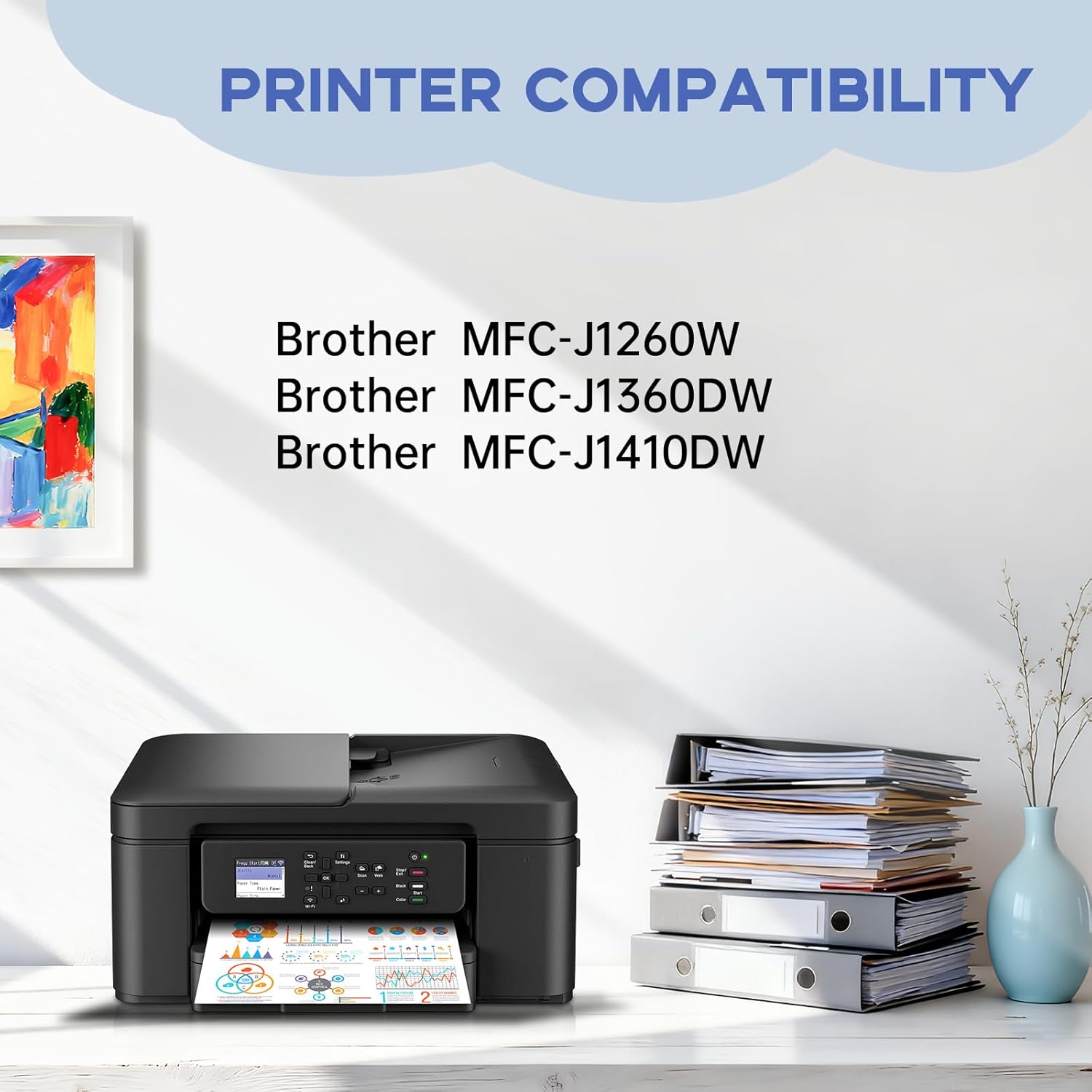 Miss Deer LC501XL Ink Cartridges High Yield Compatible for LC501 Ink Cartridges LC501XL LC 501 XL Work with MFC-J1360DW MFC-J1410DW MFC-J1260W Printer Ink