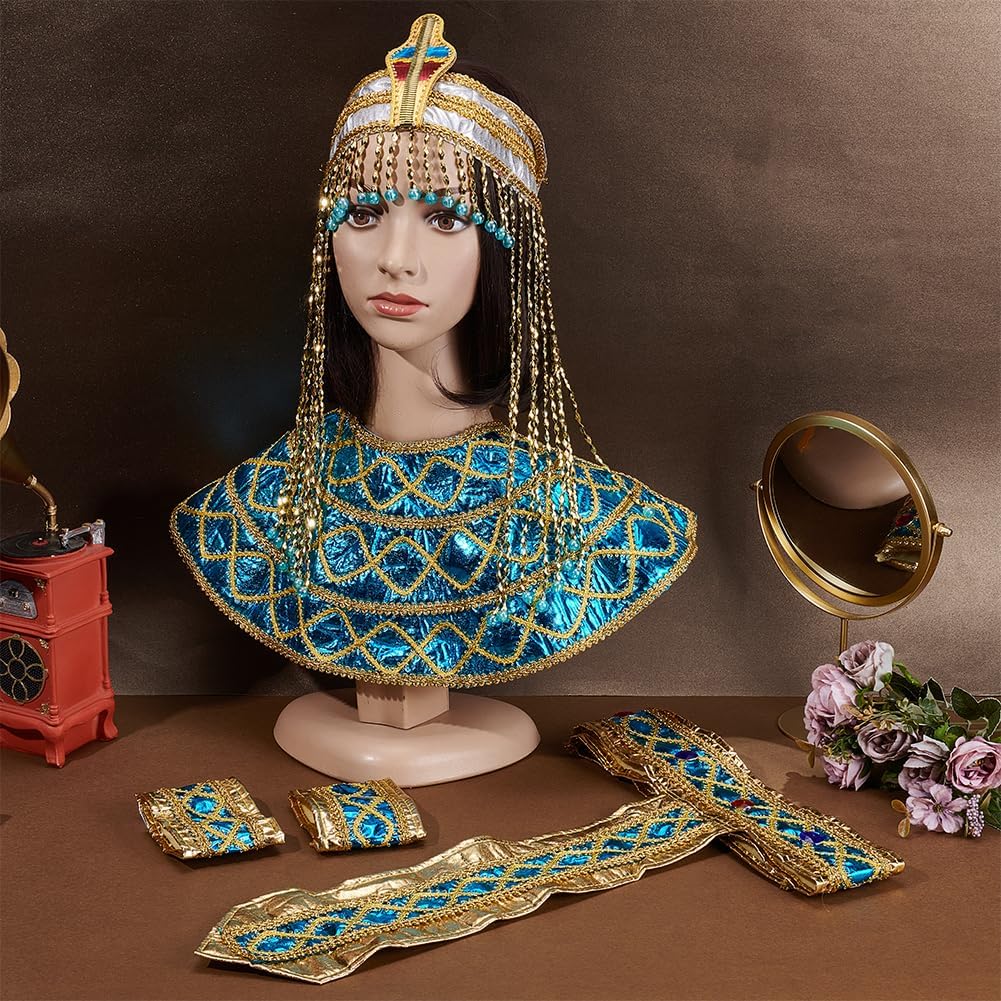 UNICRAFTALE Egyptian Costume Accessories for Women Snake Stretch Headband Headpiece for Halloween Cosplay Jewelry - Image 2