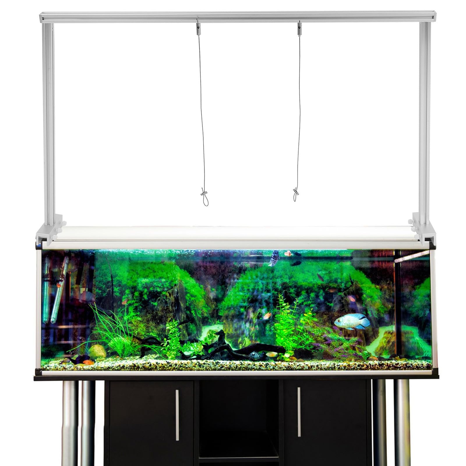 FRCOLOR Aquarium Hängehalterung aus Aluminiumlegierung Verstellbares Lichtgestell für Aquarienlampen Stabile Halterung für Süßwasser Aquarium Becken 1 Satz