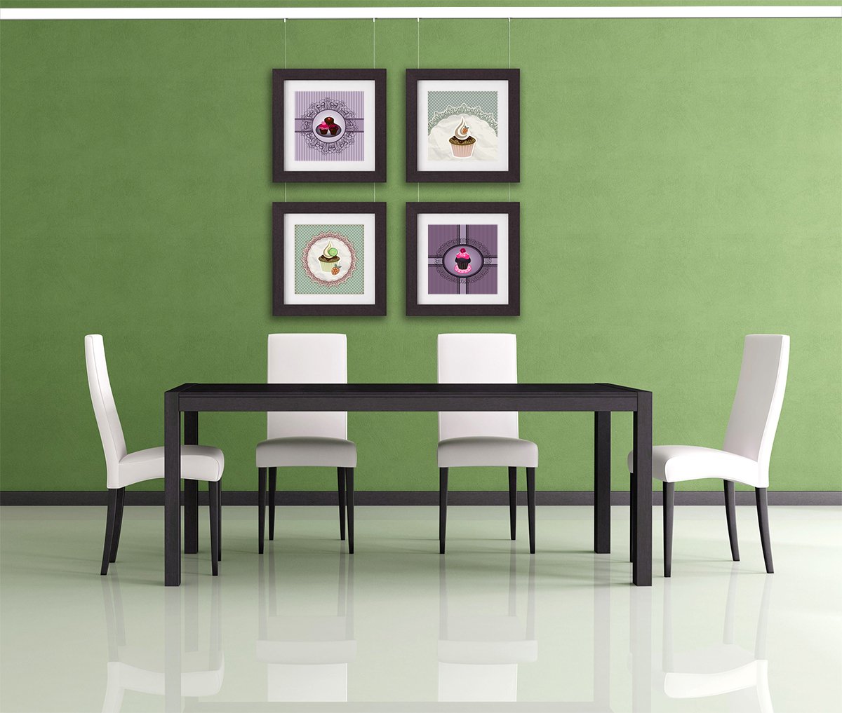 Bilderschienen Galerieschienen Premium Pro Komplett-Set 30m, weiß Bilderleisten