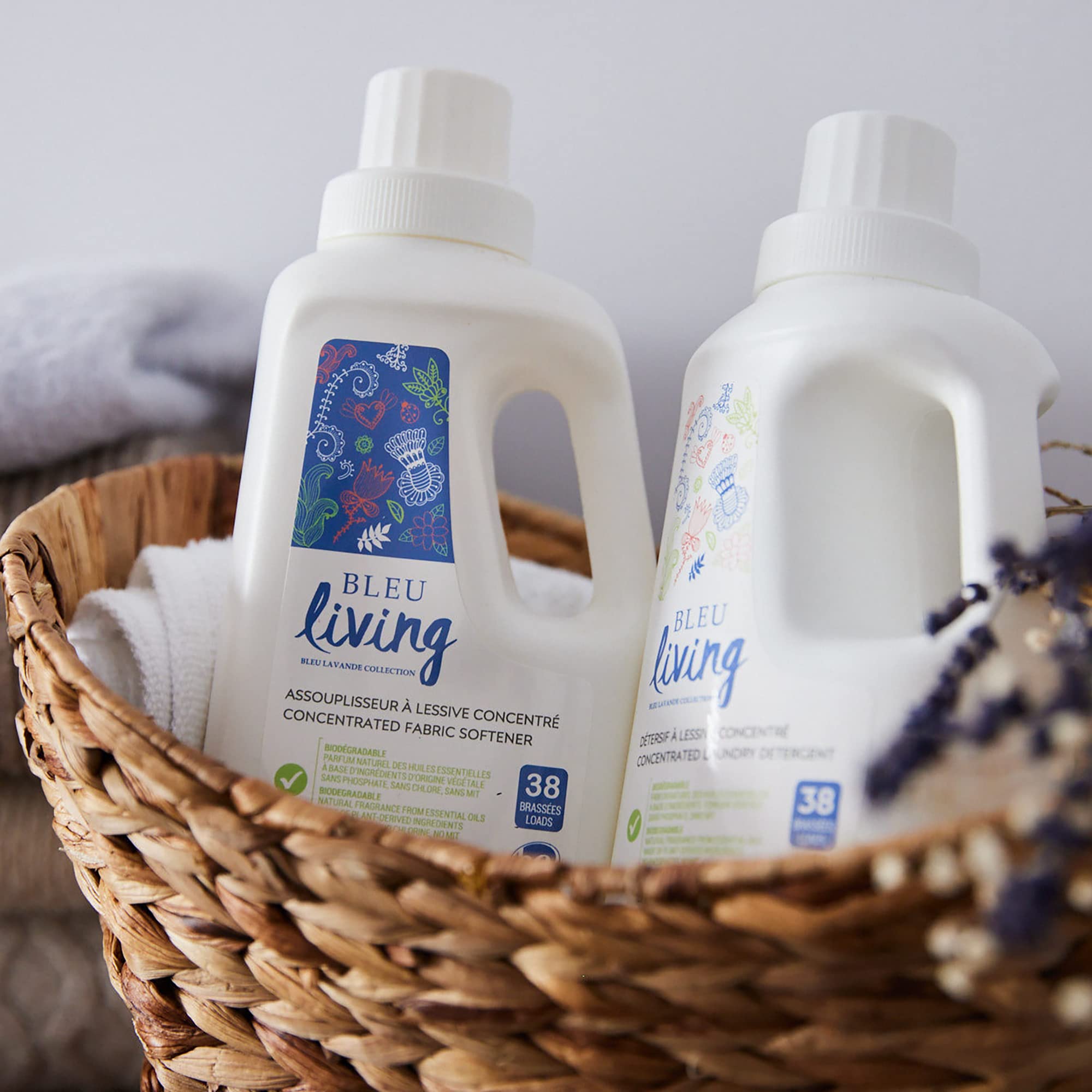 Paquete de 3 suavizantes de telas naturales - Suavizante líquido concentrado de lavanda - Biodegradable, ecológico, hipoalergénico - Sin cloruro y fosfatos - Aromaterapia - (38 7
