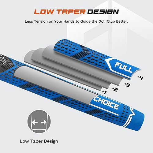 Miniatura 4 de Empuñaduras de golf con cordón cruzado de 13 unidades, diseño de reducción baja, elige entre 13 empuñaduras o 13 empuñaduras con todos los kits, 3
