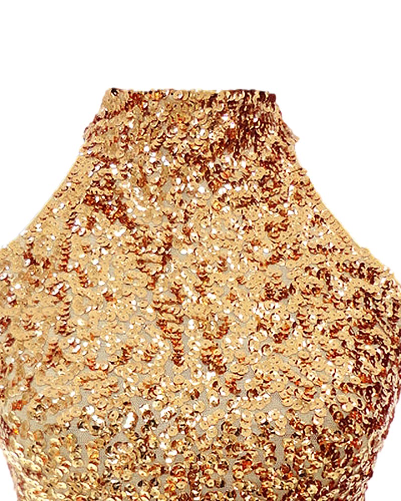 Débardeur dos nu à paillettes scintillantes pour fille Taille 36/38/38