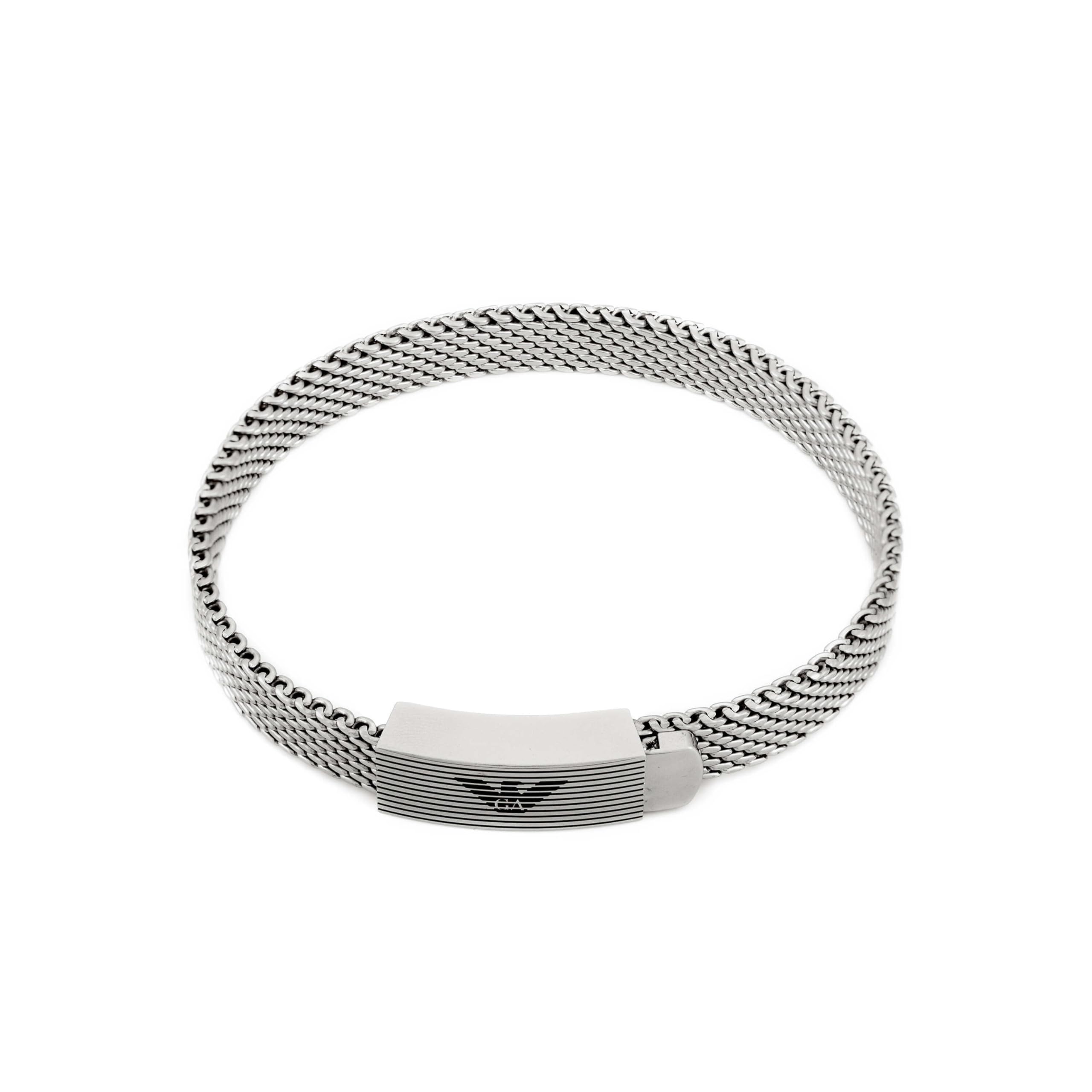 Amazon | Emporio Armani メンズ ステンレススチール メッシュ 