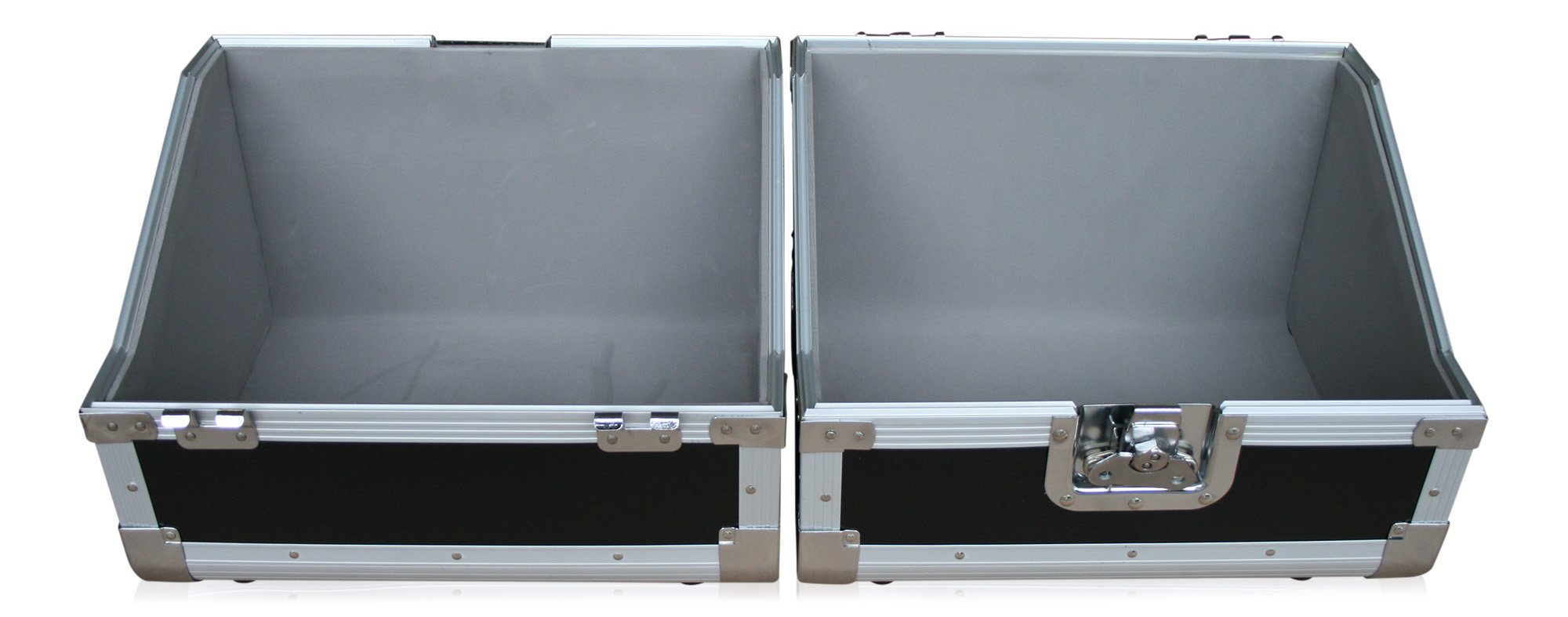 Plattenkoffer für 80 LPs - Vinyl Case - Schallplatten - mit Butterfly Verschluss DJ
