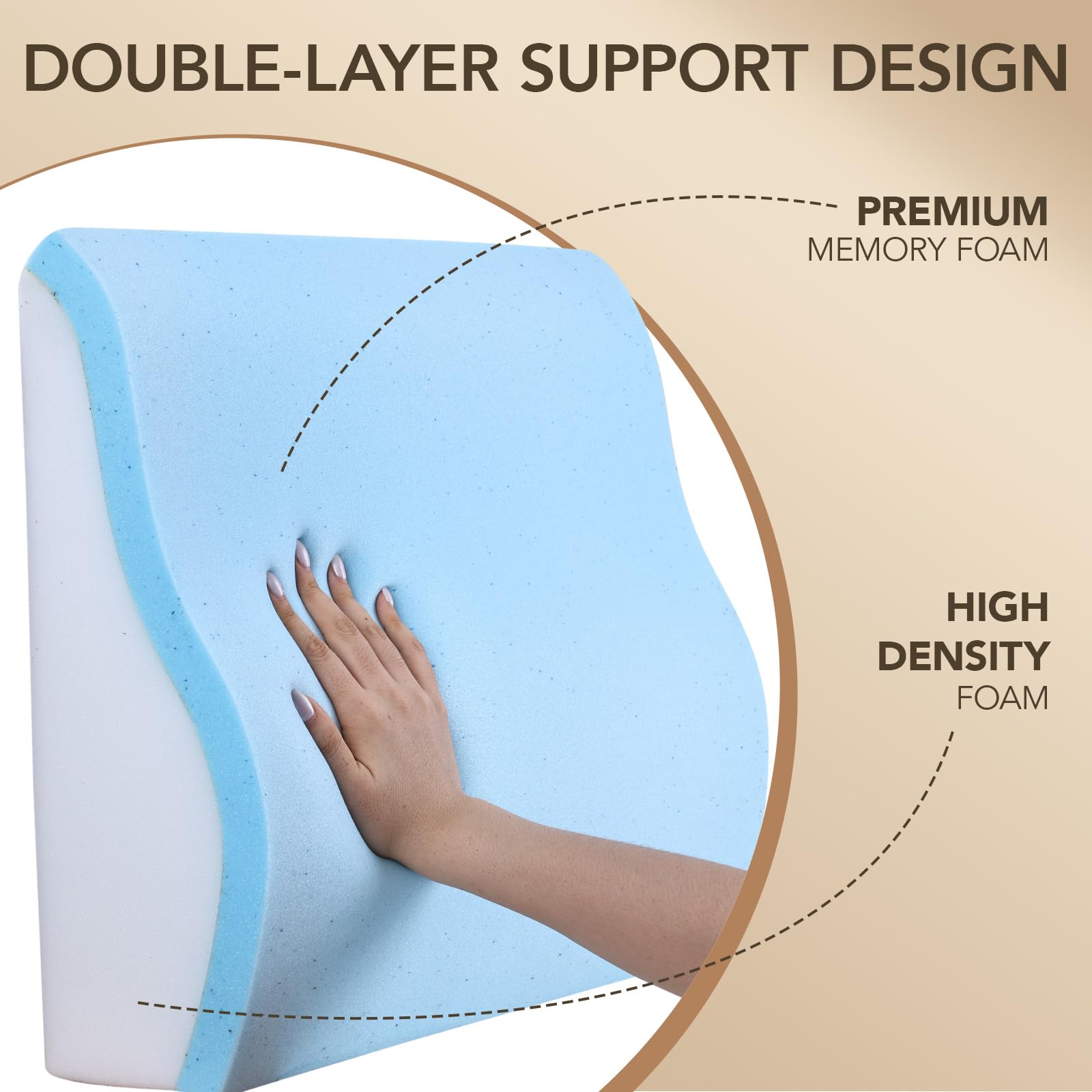 Grand coussin de soutien lombaire pour fauteuil inclinable, grand coussin de soutien du dos en mousse à mémoire de forme pour canapé et chaise de jeu, coussin ergonomique pour personnes âgées avec