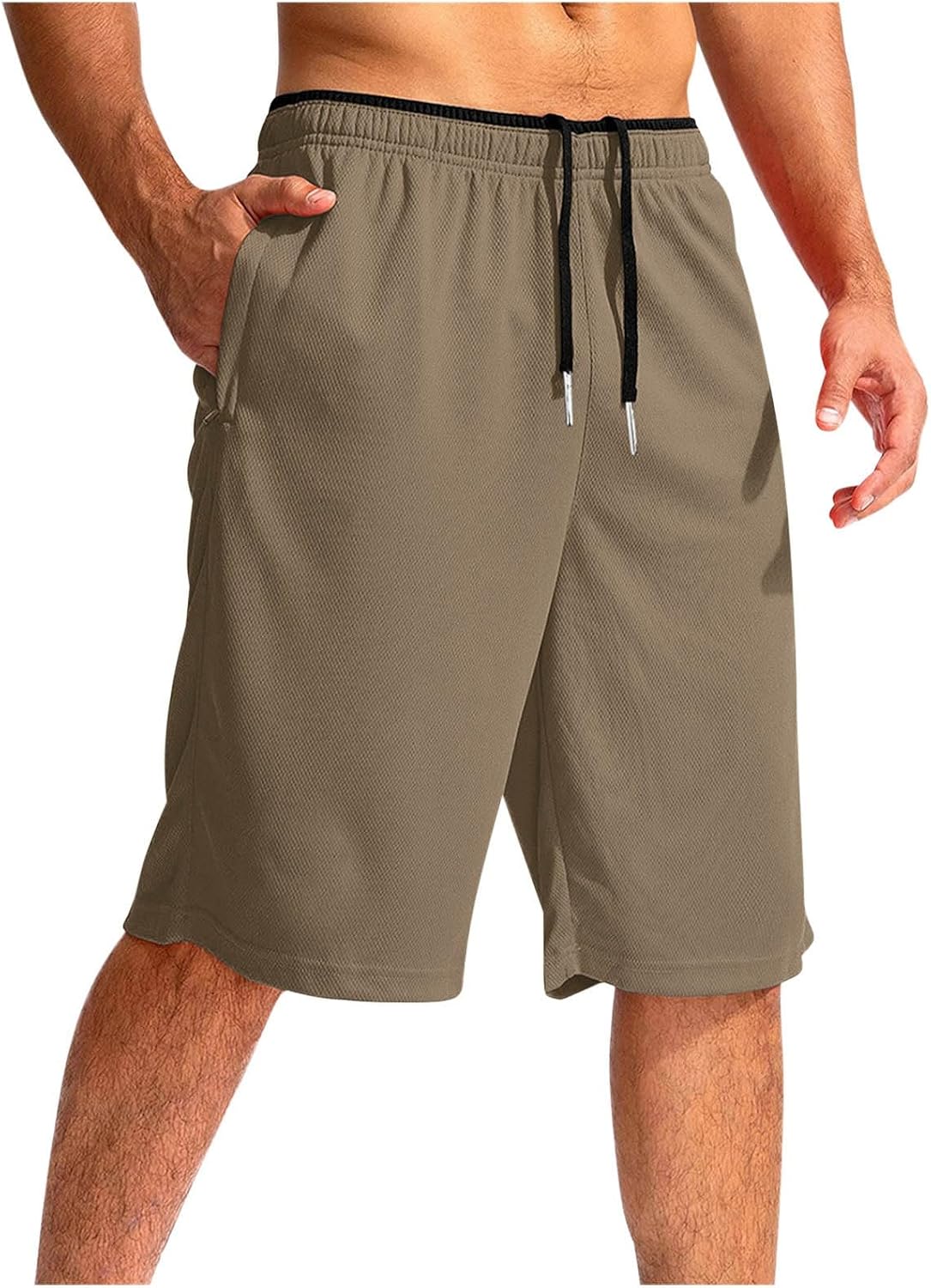Mens Basketball Shorts with Pockets Quick Dry Lightweight Athletic Mesh Short Pants Breathable Gym Sportswear