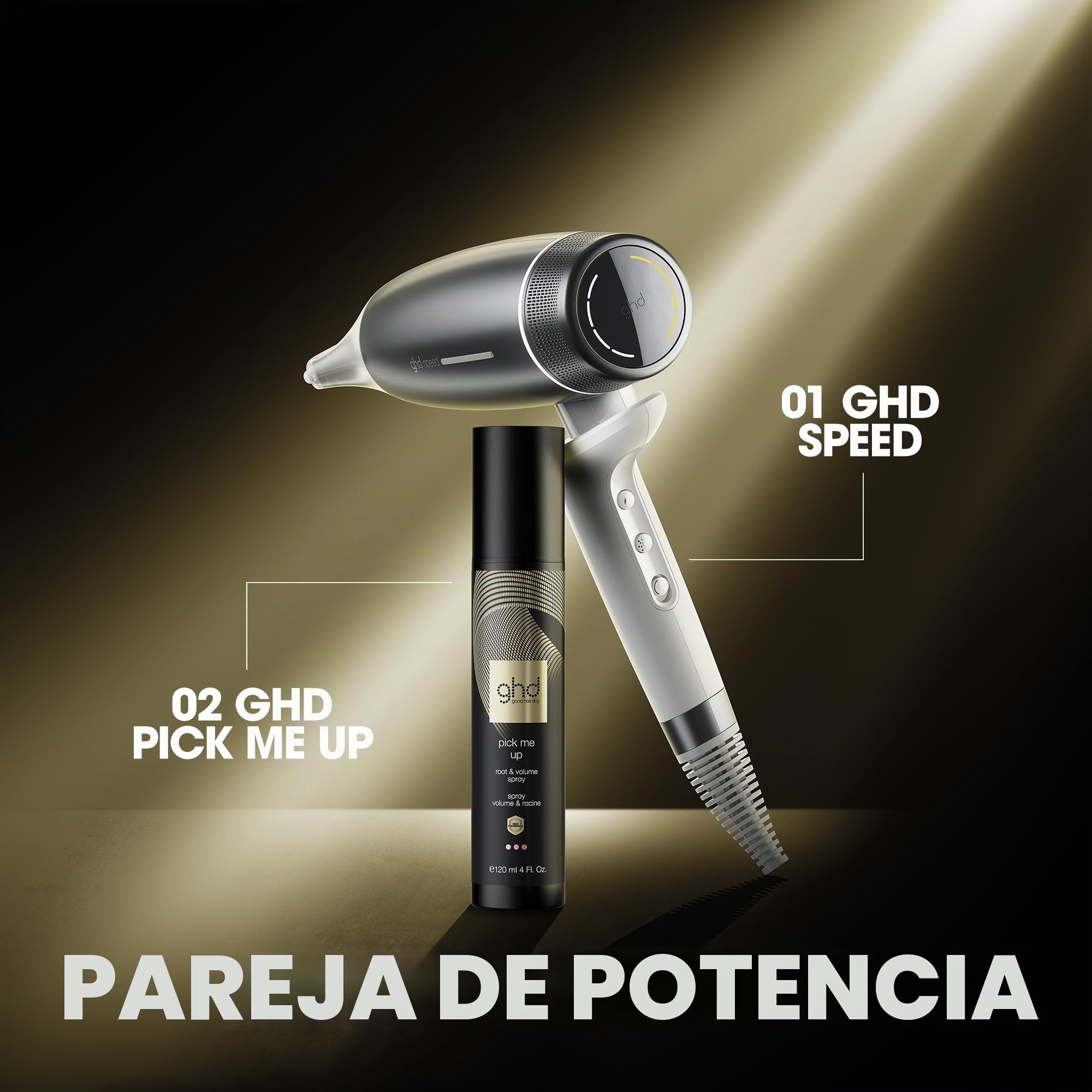 ghd Speed Secador Iónico Profesional Ultra-Rápido Secador de Pelo para Todo Tipo de Cabello Enchufe Europeo