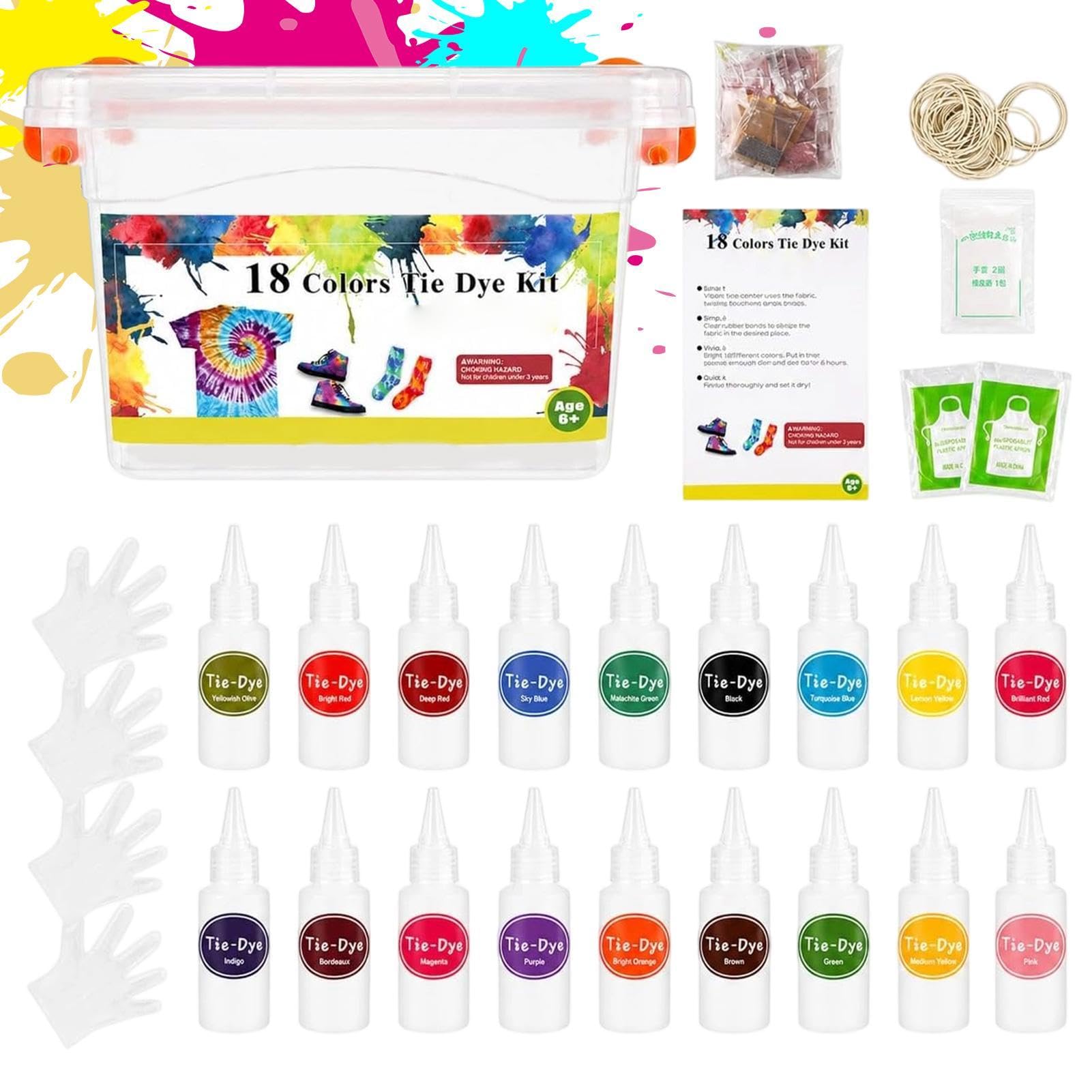 Tie Dye Kit - 18 colori fai da te creativi fatti in casa resistenti