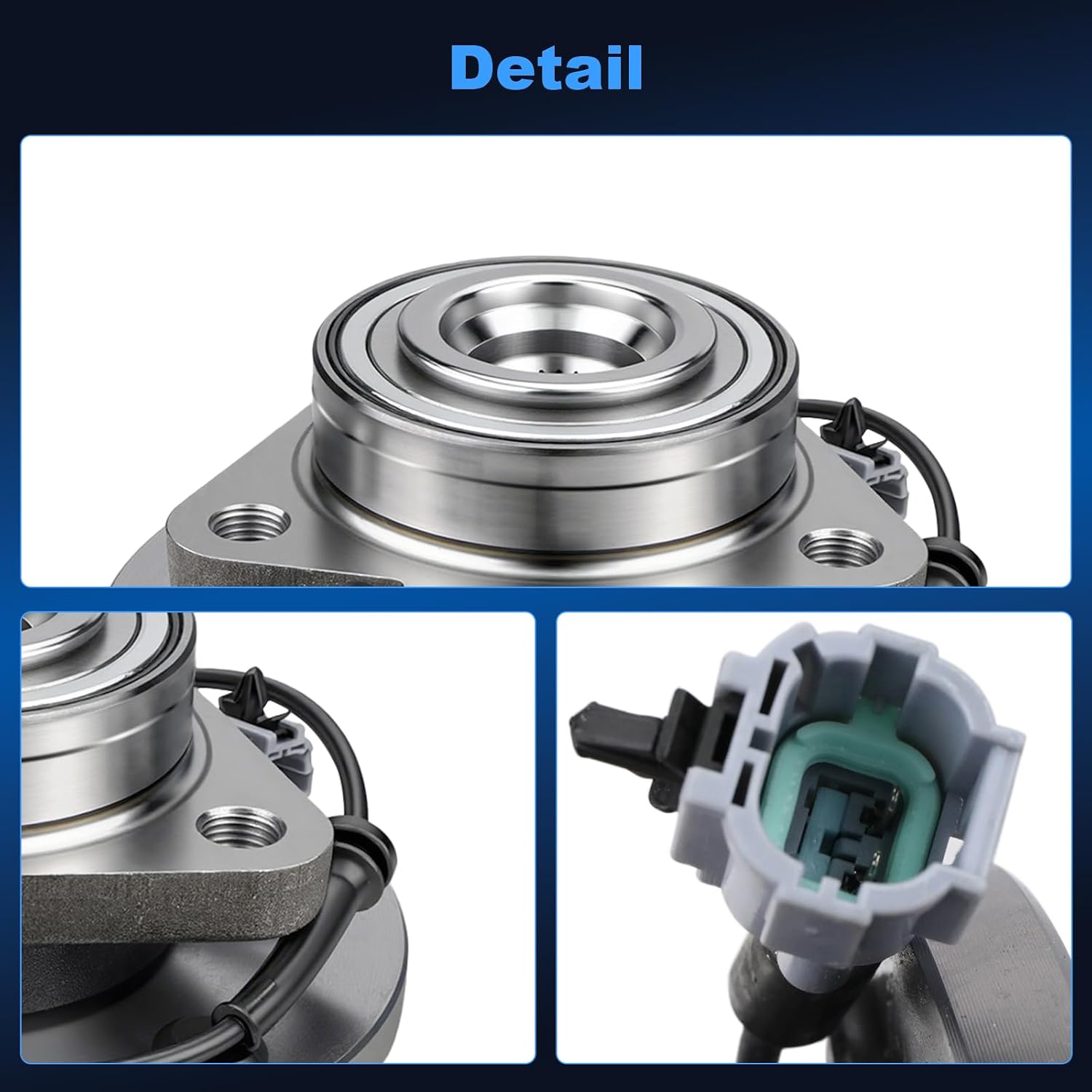 Front Left & Right Wheel Bearing for Nissan Titan 2004-2007 for Infiniti QX56 2004-2007 Pathfinder 2004 Armada 2005-2007 Replace# 515066