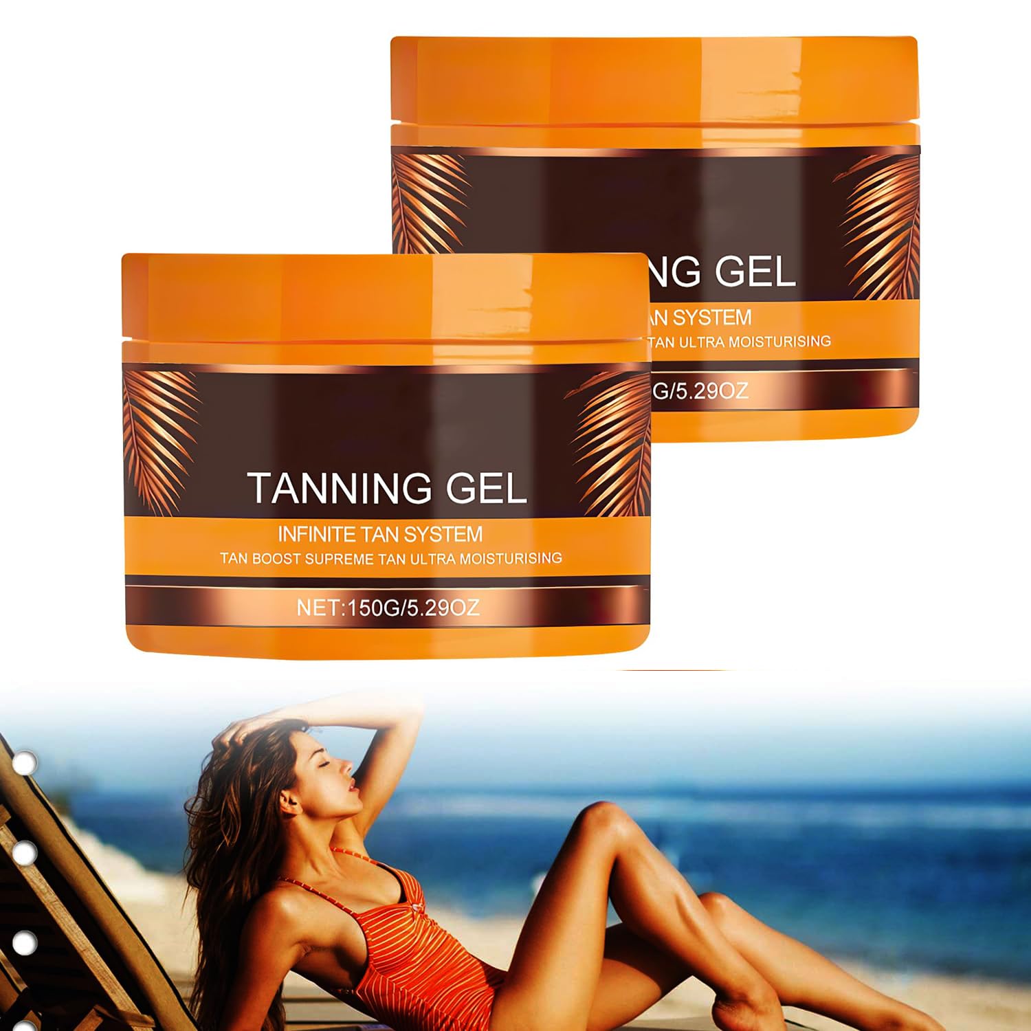 Tanning Gel, Tanning Cream, Haute Beauty Tanning Gel, Luxury Intensive Tanning Gel, Natural Tanning Accelerator Cream Gel, For Sunbeds & Outdoor Sun (2PCS) Tanning Gel, Tanning Cream, Haute Beauty Tanning Gel, Luxury Intensive Tanning Gel, Natural Tanning Accelerator Cream Gel, For Sunbeds & Outdoor Sun (2PCS)