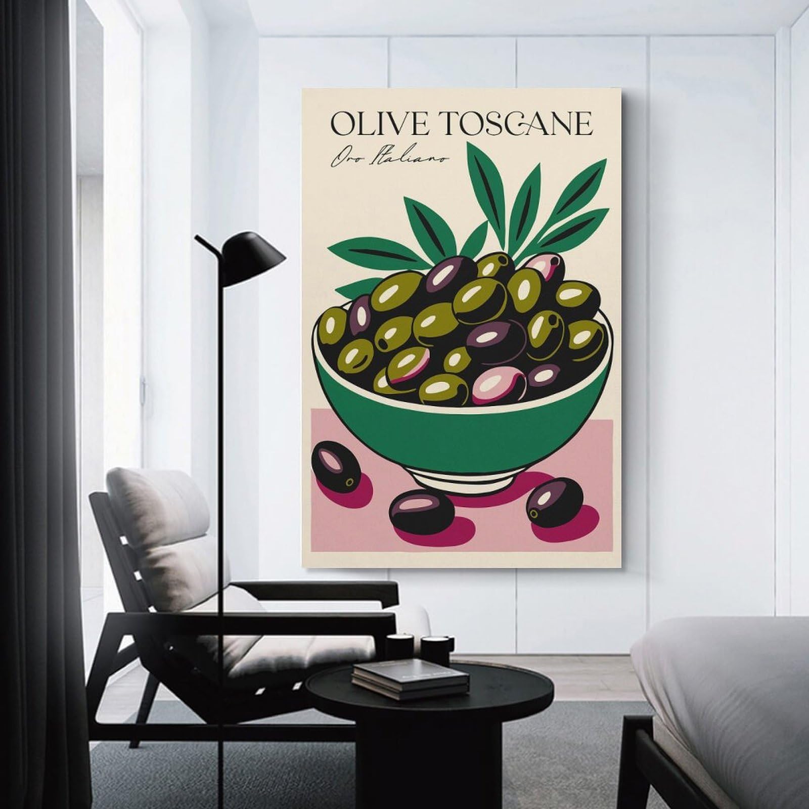 Junmoney Unframe-Style-16 Oro Italiano Olive Toscane Canvas Art Print, 20X30inch(50X75cm), For Office Decor, Home Working Or Creative Rooms, Wall Art That Adds Style To Work Areas