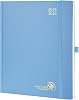 POPRUN Planner 2025-2026, Large 8.5 x 10.5 Hard Cover Academic Calendar July 25-June 26 Daily Weekly and Monthly Appointment Book with Hourly Time Slots, Monthly Tabs, 100 GSM - Haze Blue