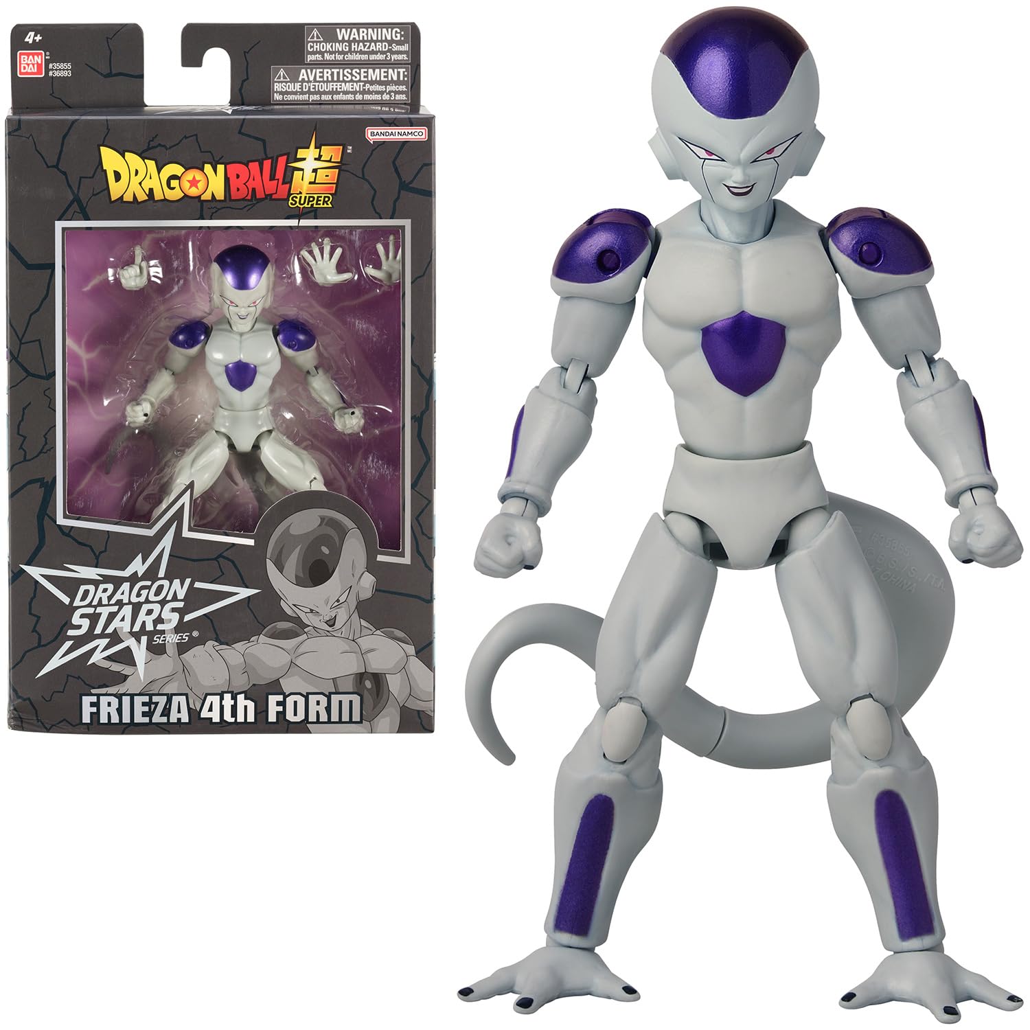 BANDAI - Dragon Ball Super - Figurine Dragon Stars 17 cm - Freezer Forme Finale - Licence Officielle Dragon Ball - Figurine articulée Freezer - Jouet Enfant 4 Ans et + - 36893