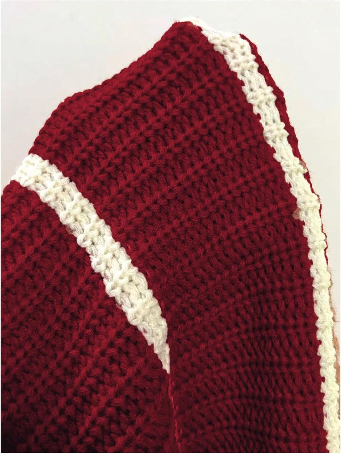 Verdusa Women's Oversized Off The Shoulder Sweater Chunky Knit Striped Long Sleeve Pullover Tops Fall Clothes - Image 5