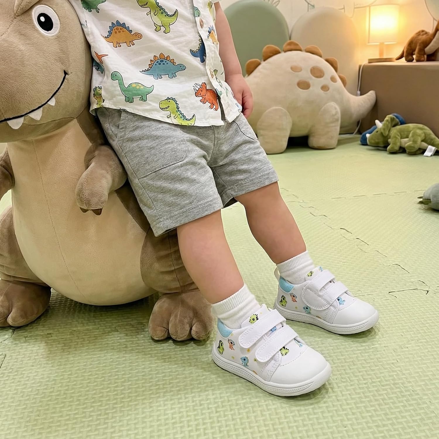 Baby First Walking Shoes Baby Girls Wide Barefoot Sneakers Lightweight Soft Toddler Shoe Non-Slip Ankle Support - Image 3