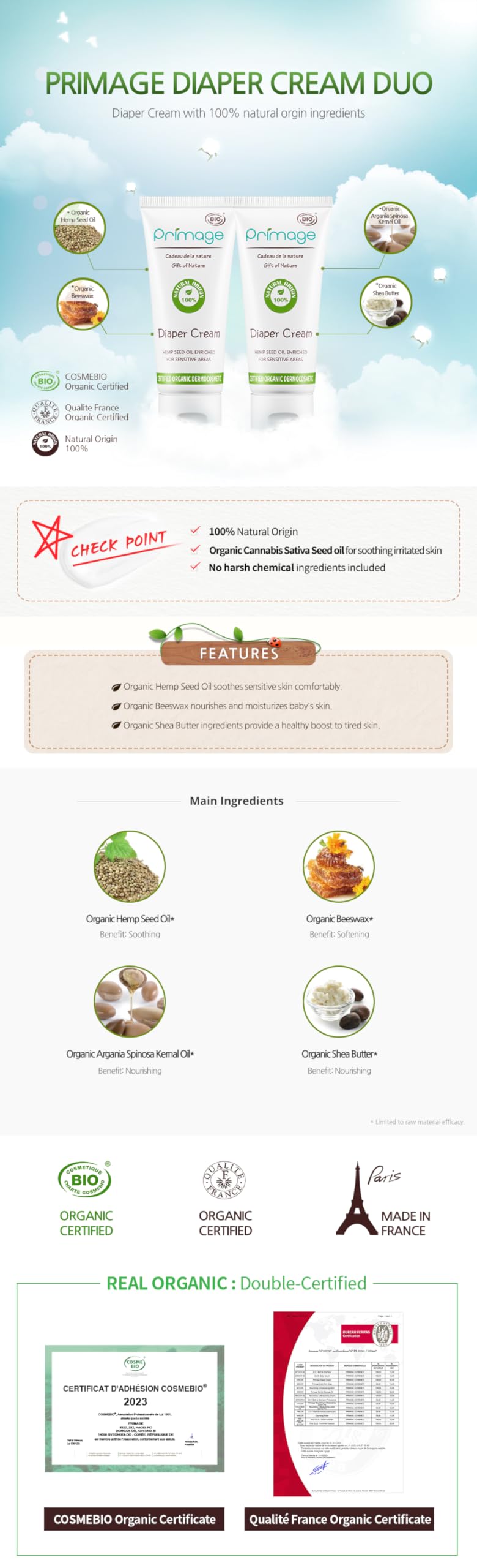 PRIMAGE Diaper Cream Duo