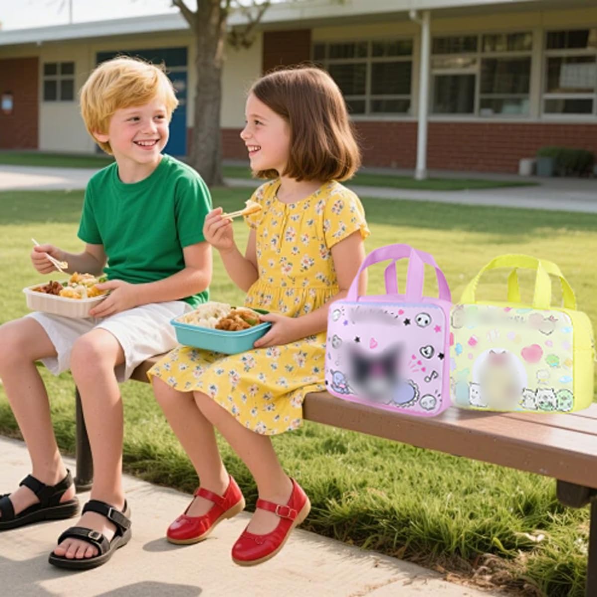 Roffatide Anime My Hero Academia Bolsa de almuerzo para el trabajo a prueba de fugas térmico reutilizable aislado fiambrera viaje picnic contenedor para niños niñas