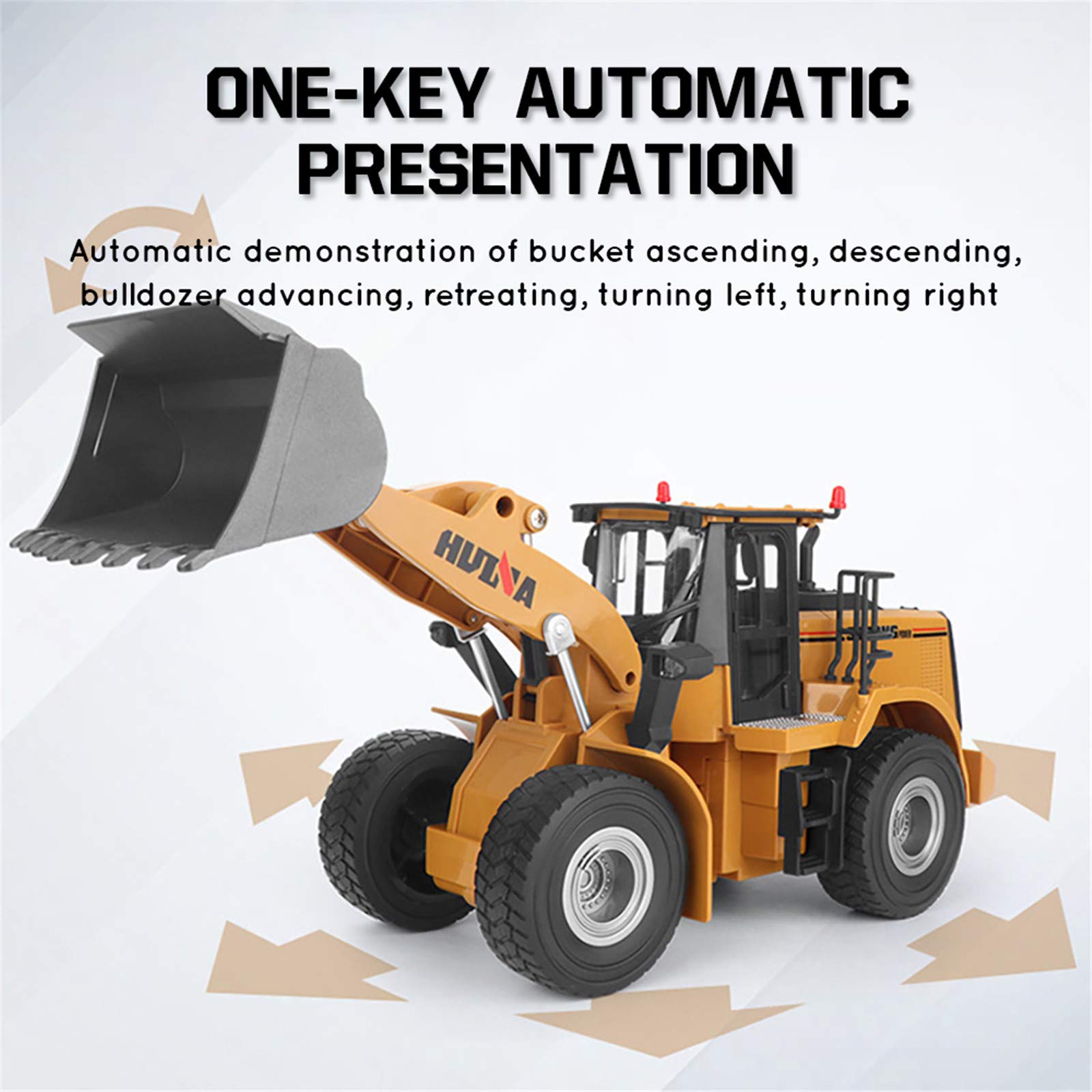 Amazon.co.jp: 1:16 RCトラックブルドーザーホイールシャベルローダー