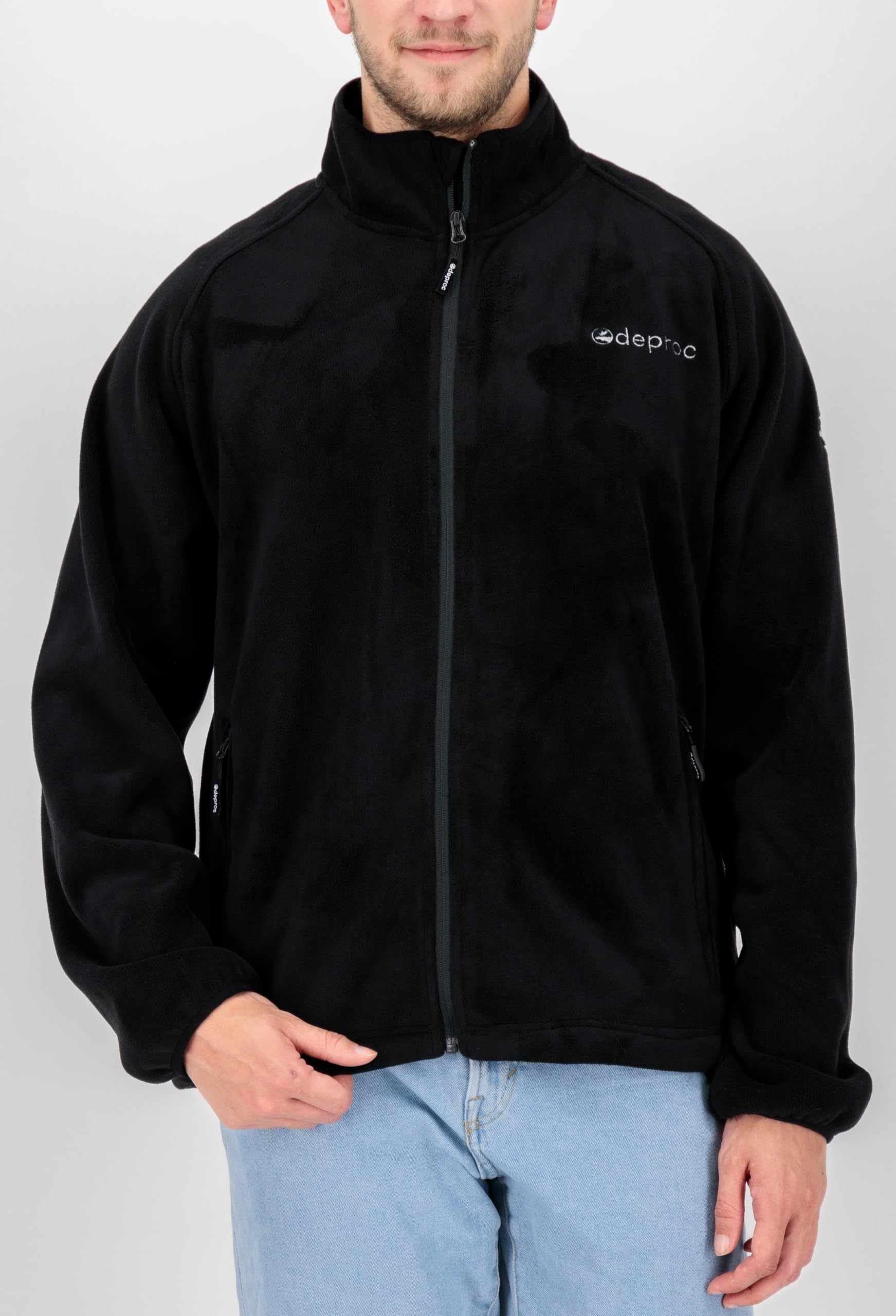 Kurtka polarowa Mężczyźni Herren Fleecejacke Mit Stehkragen Übergangsjacke Windbreaker Polarfleece Wawa Bay