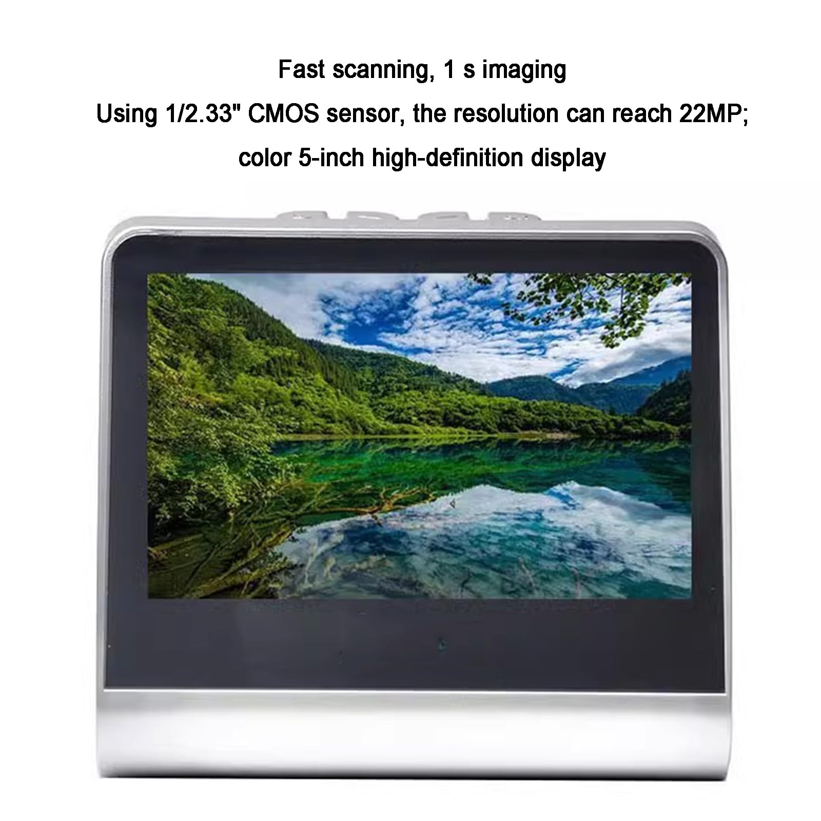 Scanner per Pellicole Digitale da 22 MP, Scanner per Diapositive con Schermo LCD da 5", Memoria Integrata da 16 GB, Converte Diapositive da 35 Mm, 126, 110 in Foto JPEG