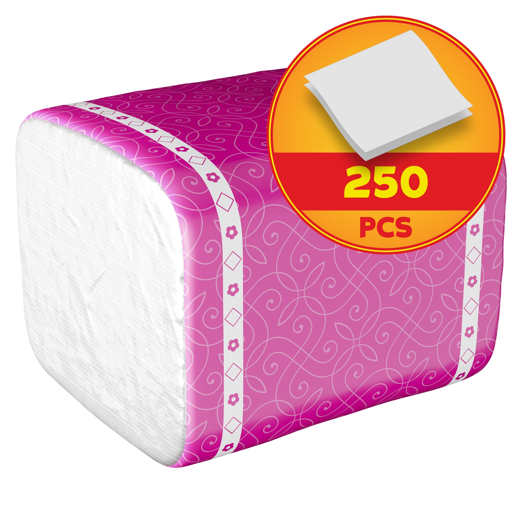 Shefa 9000 pañuelos de papel a granel – 36 cajas planas con apertura para llevar, 2 capas de papel suave para baño, hogar, oficina y aula