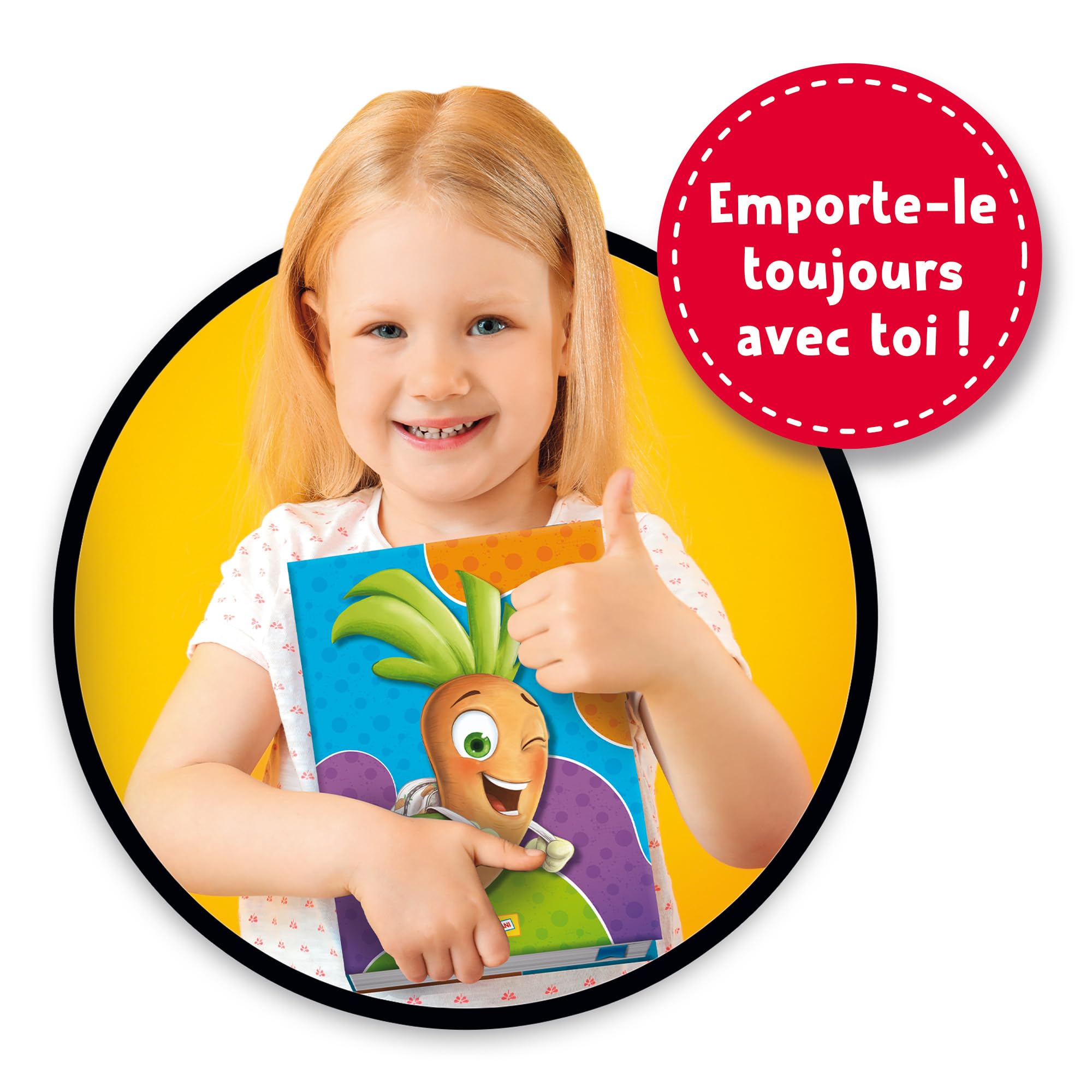Lisciani - CAROTINA - Lettres et Mots 2 en 1 - Jeu Éducatif pour Enfants dès 3 Ans - Apprendre Les Lettres - Jeu Magnétique Intéractif avec Stylo Parlant - Activité Préscolaire - Jeu Électronique