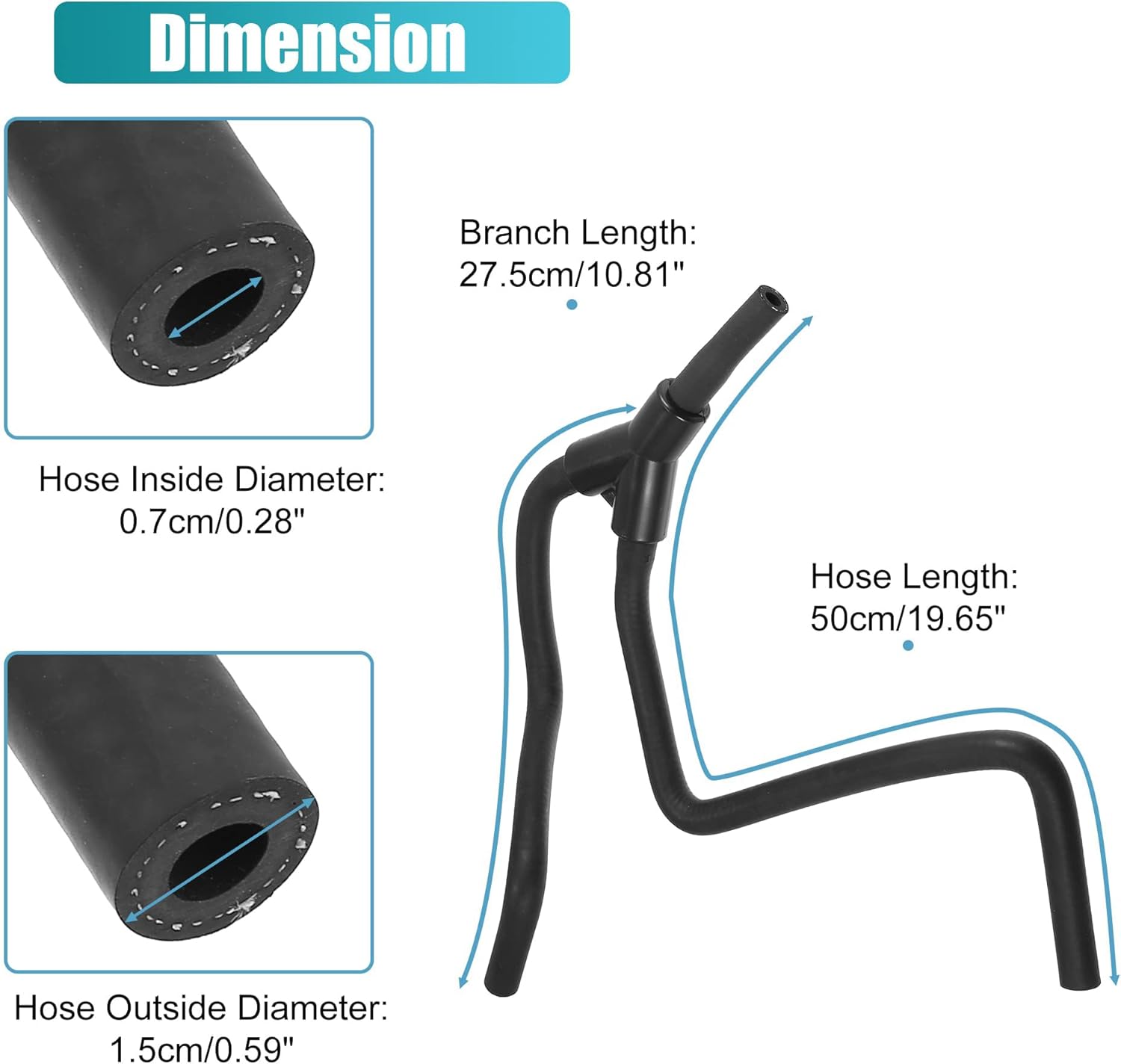 Unifizz Upper Radiator Hose Heater Hose 22908202 for Cadillac ATS, CTS & Chevrolet Camaro 4 Cyl 2.0L 2013-2018 Engine Coolant Reservoir Hose