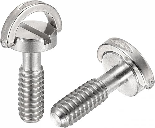 uxcell Tornillo de trípode para cámara, adaptadores de tornillo de montaje macho de 14 pulgadas, ranurados de 0.79 pulgadas de longitud para soporte