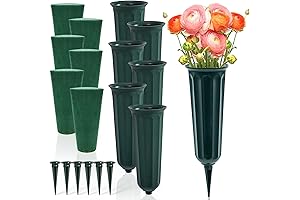 Goaste Cemetery Vases 6-Pack with Foam Inserts