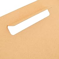 Vista 25 de Restaurantware Bio Tek - Loncheras de papel de 8.75 x 4.25 x 8 pulgadas con asas, 100 recipientes desechables de papel kraft para alimentos