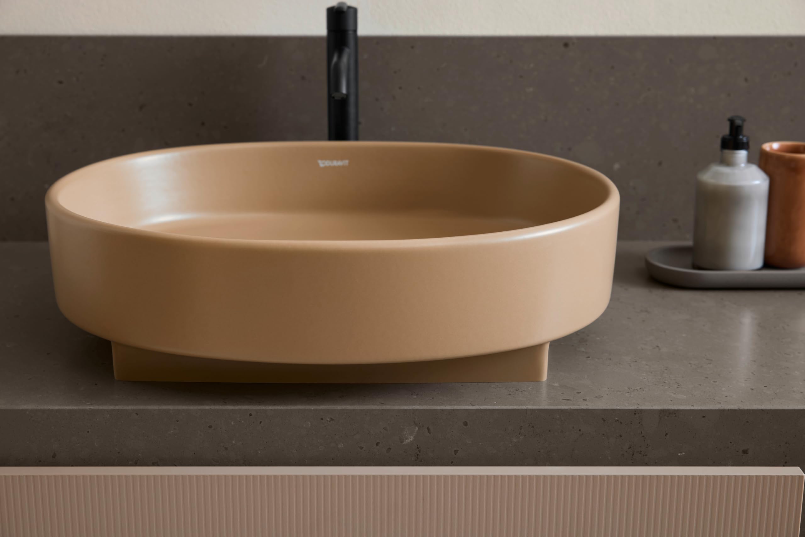 Duravit Balcoon bateria umywalkowa, rozmiar XL (wysokość wylewki 153 mm), energooszczędna bateria umywalkowa (FreshStart), oszczędzająca wodę kran łazienkowy (MinusFlow), armatura łazienkowa, czarna