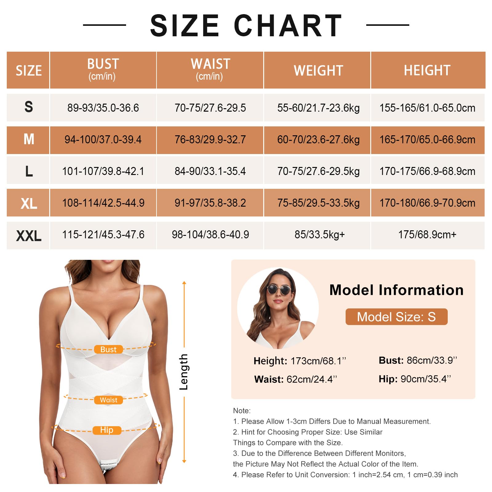 Tuopuda Body modelujące damskie stringi modelujące body body body bielizna modelująca bielizna wyszczuplająca brzuch płaski wyszczuplający kształt z biustonoszem regulowany pasek na ramię siatka Fajas