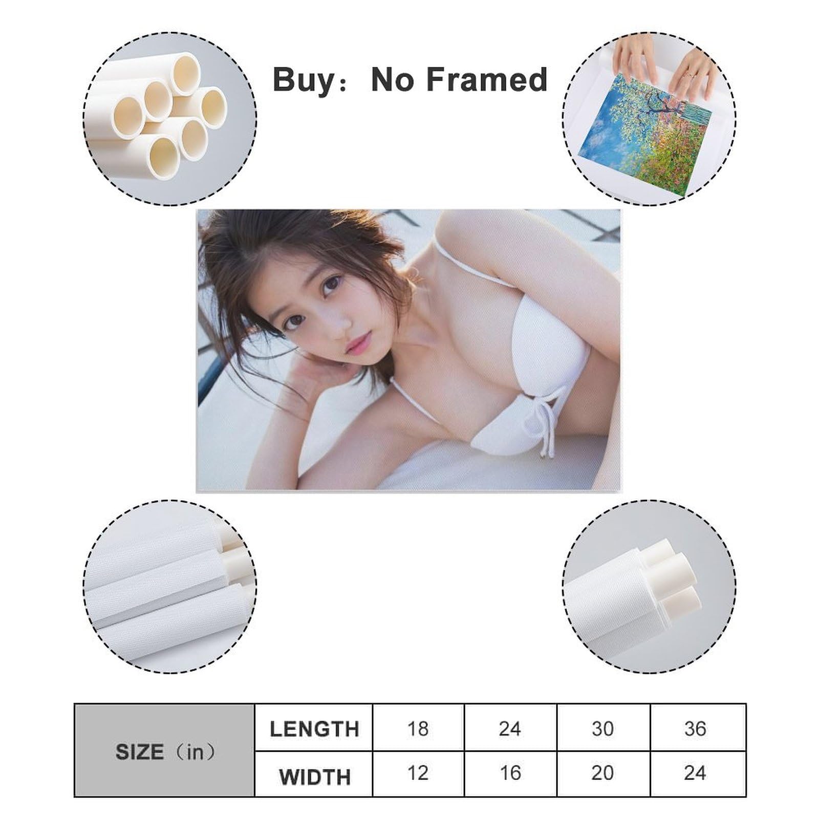 Amazon.co.jp: 今田美桜 写真集 1 キャンバスアートポスター 水着写真