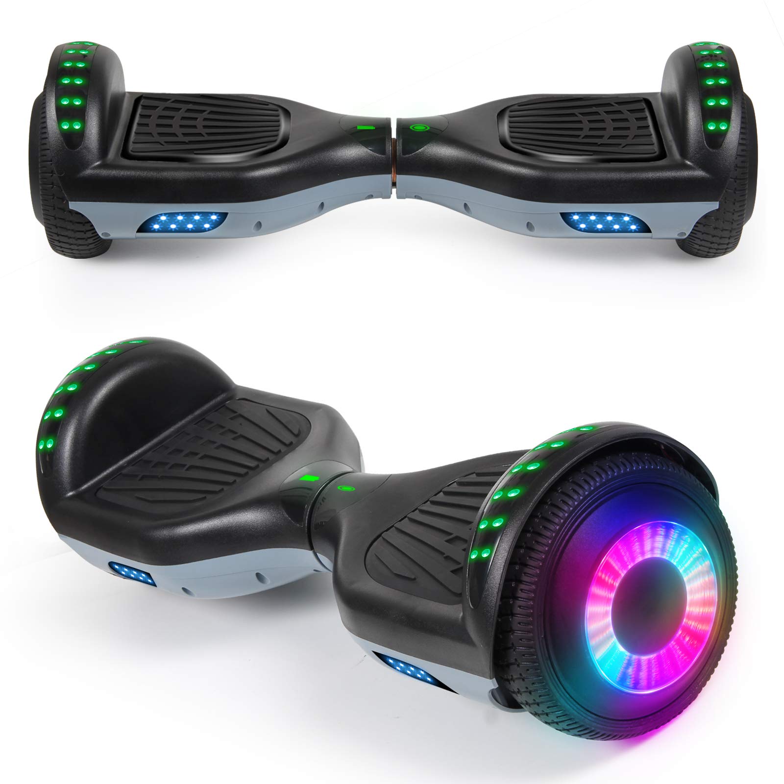 Buy SISIGAD Hoverboard with Bluetooth Speaker and Led Lights, Smart 6.5