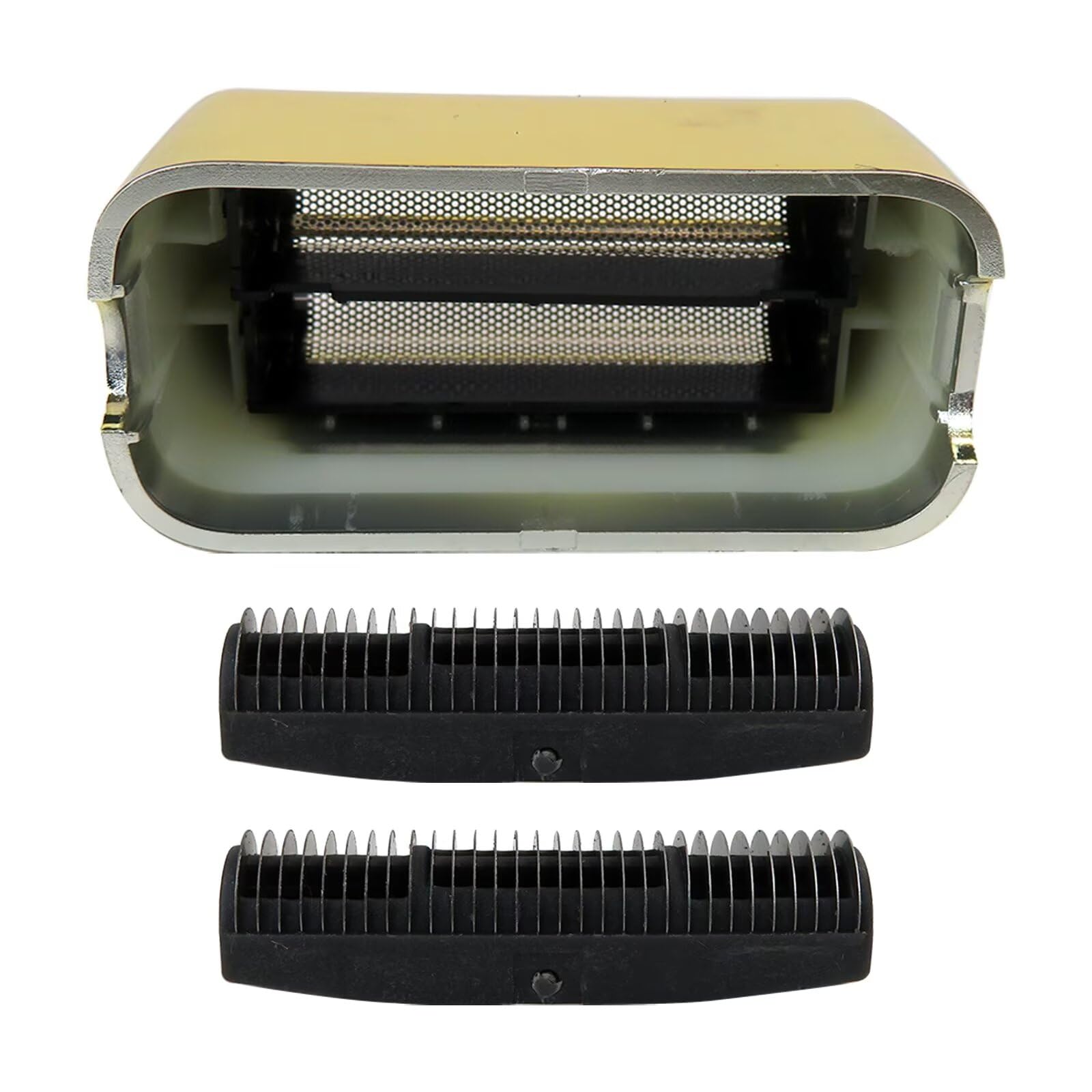 Feuille de rechange améliorée et couteaux pour rasoir Pro Double Foil, feuille de rechange pour rasoir PRO FXFS2, (doré)