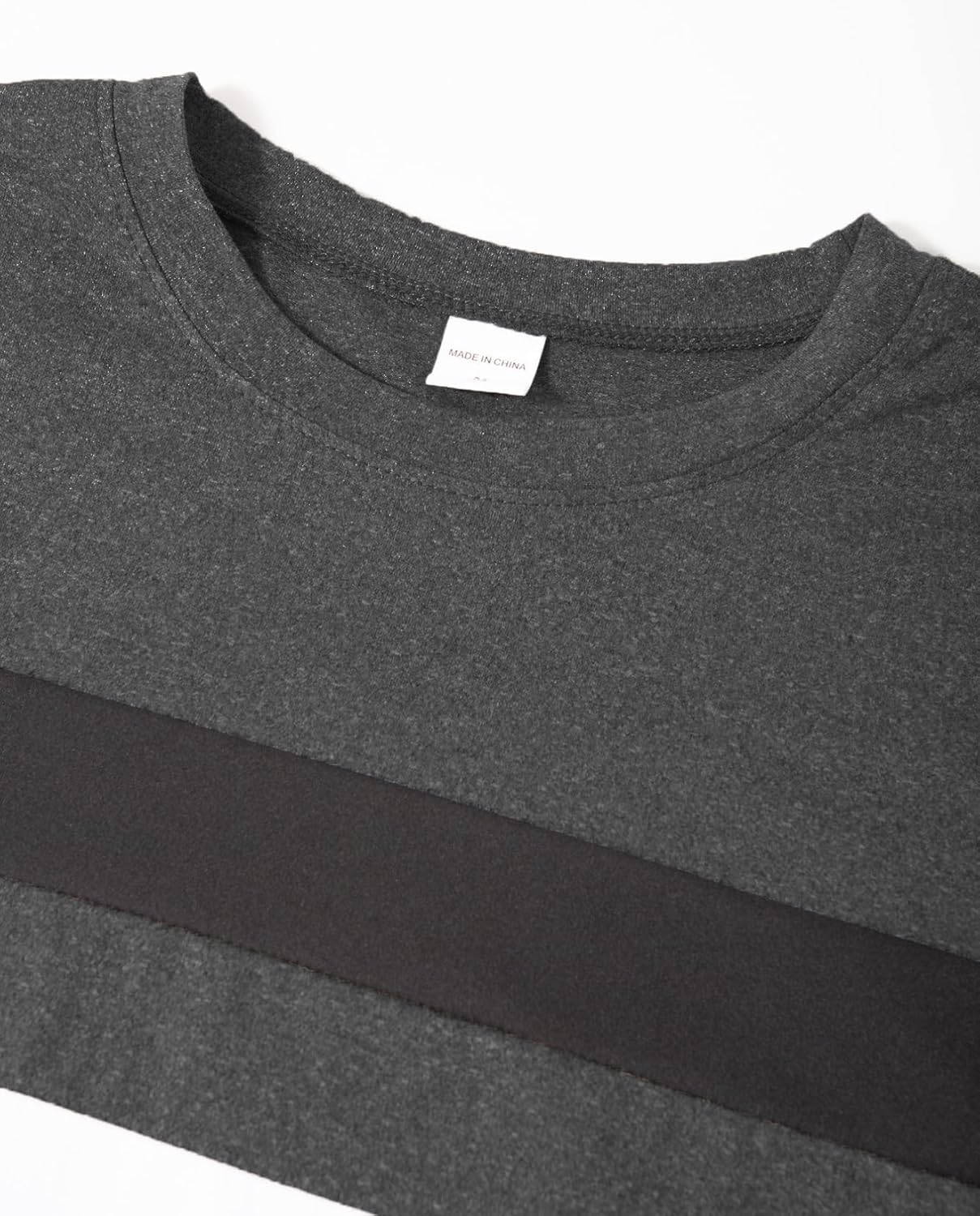 Stylish Mens Long Sleeve Shirt Colorblocked T Shirt and Casual Fall and Winter Fashion Easy Crew Neck Pullover - Image 5