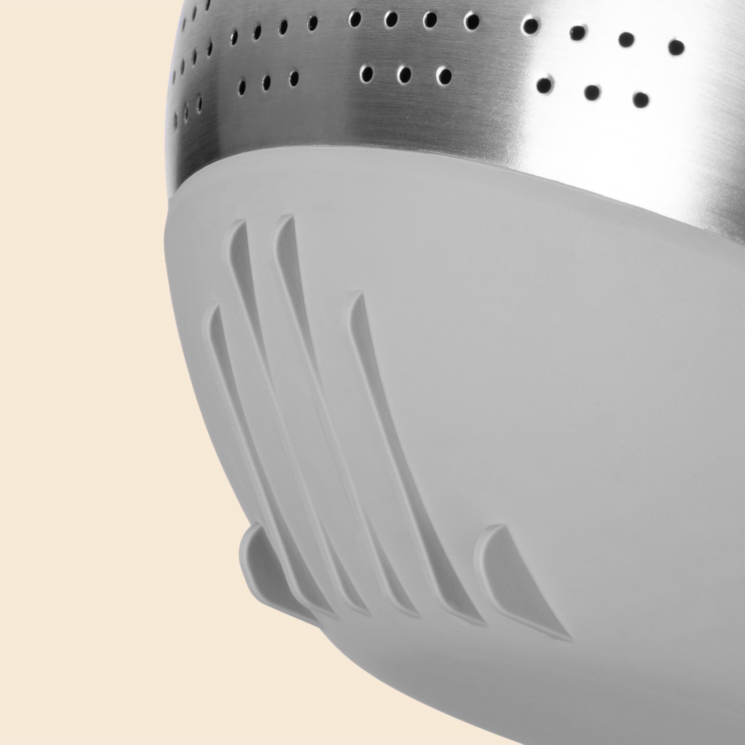 Ciotola Per Lavare Riso In Acciaio Inox Reishunger - Con Base Antiscivolo, Colore Melanzana - Foto 5