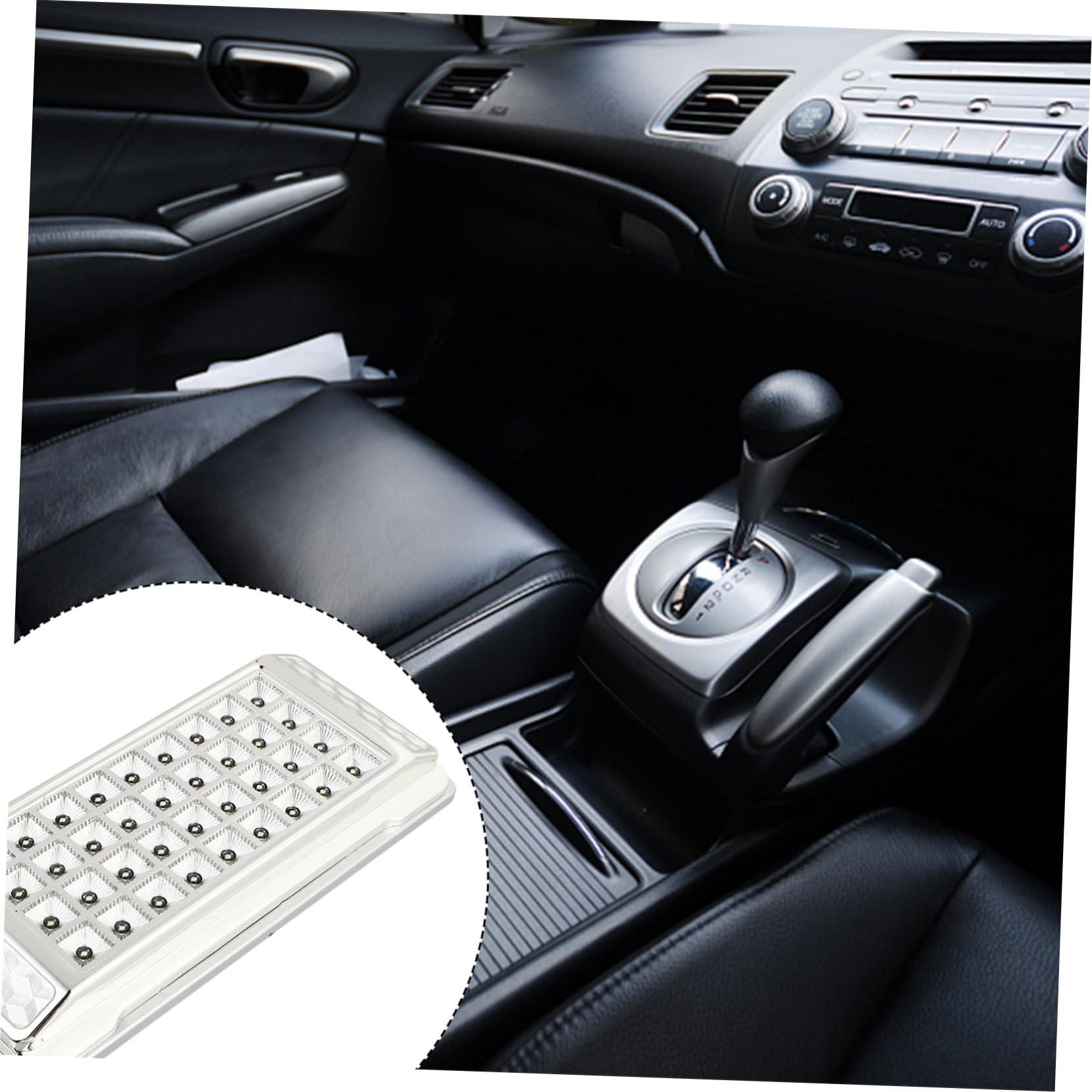 Alipis Roof Reading Light Powered Indoor Interior Reading Lights Ceiling Light Automotive Dome Light Silver LED