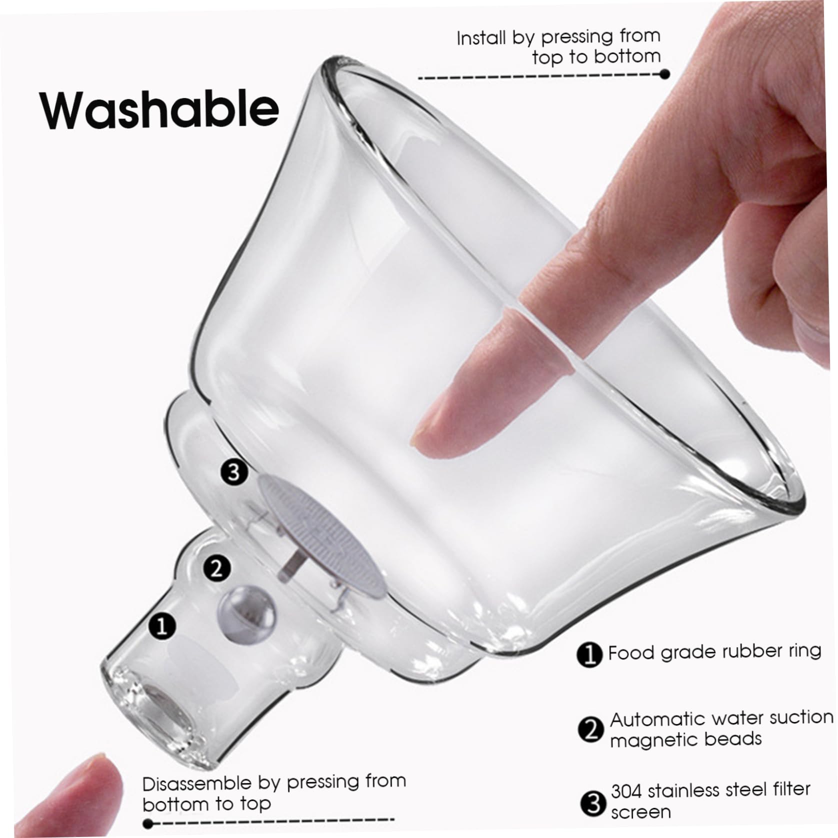 Juego de té semiautomático tetera magnética de vidrio de borosilicato de alta calidad con infusor juego de té Kung Fu para el hogar la oficina regalos de viaje tetera magnética.