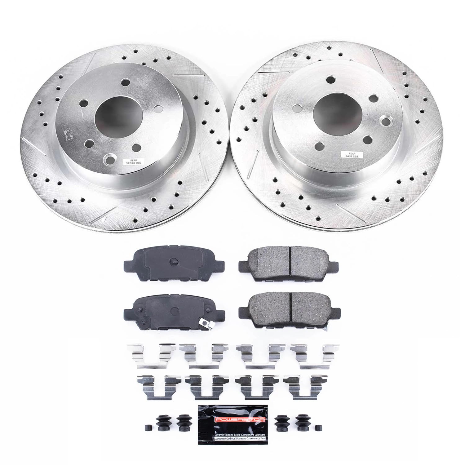 Rear Brakes And Rotors PowerstopÂ® K179 Rear Brake Disc And Pad
