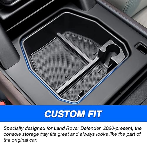 Miniatura 4 de Karltys Organizador de consola central para Land Rover Defender 90 110 130 2020-2025 2026 (no para versión de refrigerador), accesorios Defender,