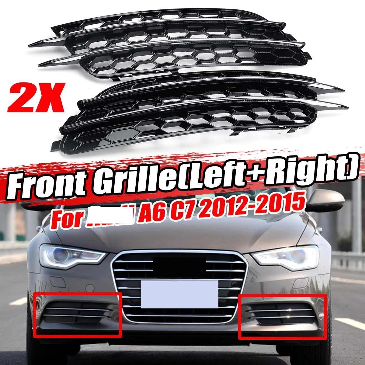 For 2016 2017 2018 Audi A6 C7 RS6 S6 Front bumper Mesh Grille Grill