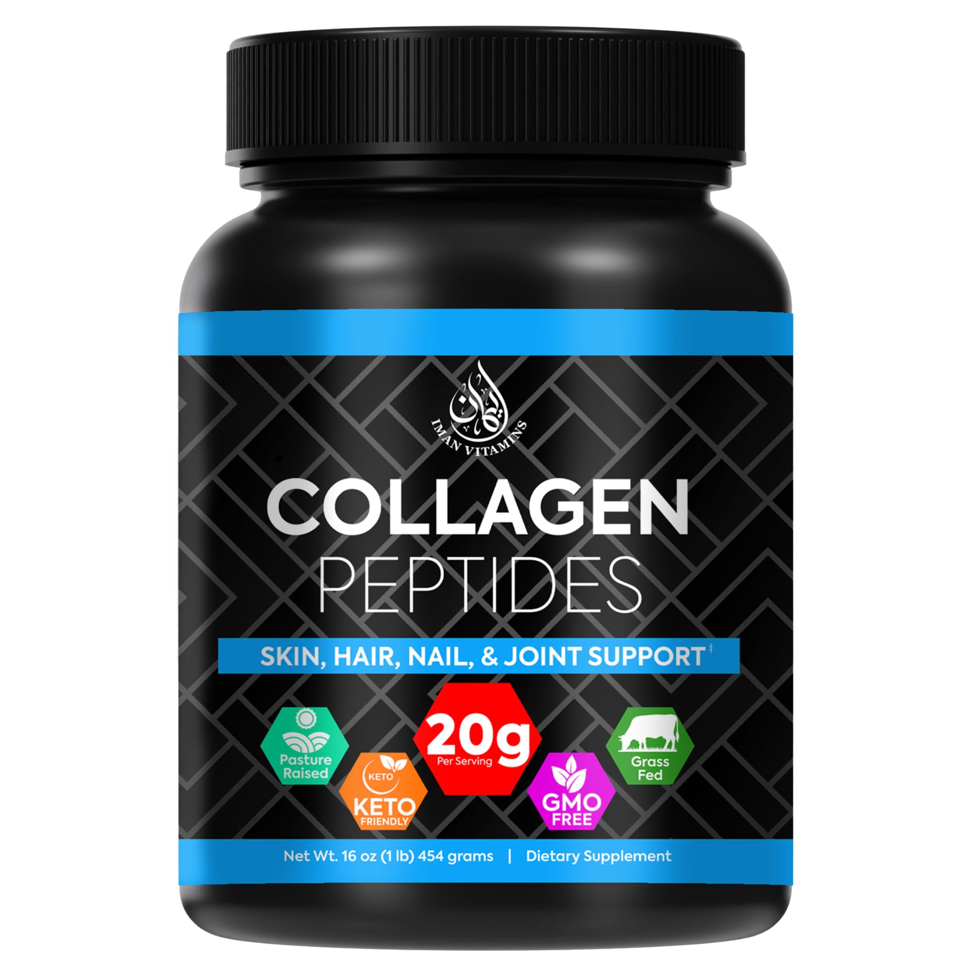 Halal Collagen Peptides Powder – Keto & Non-GMO, 1 lb
